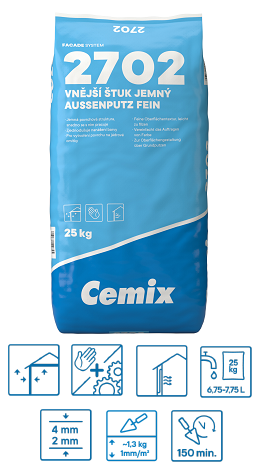 cemix 2702 jemný štuk